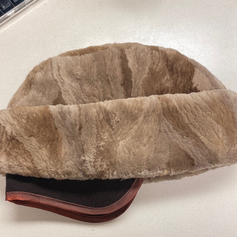 Vintage beaver hat with ear flaps
